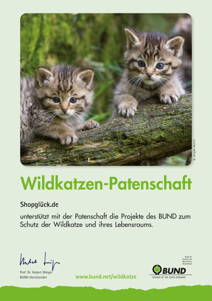 Wildkatzen-Patenschaft Shopglück.de